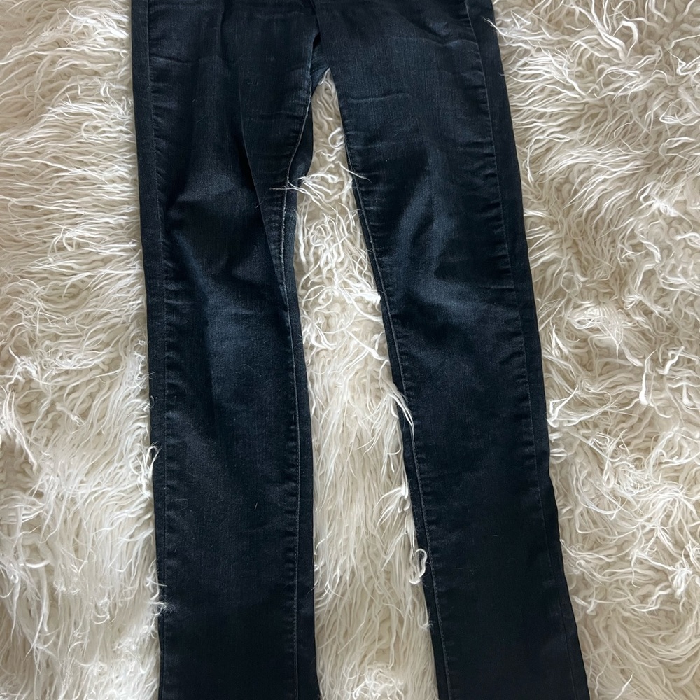 Paige denim straight leg dark wash jeans